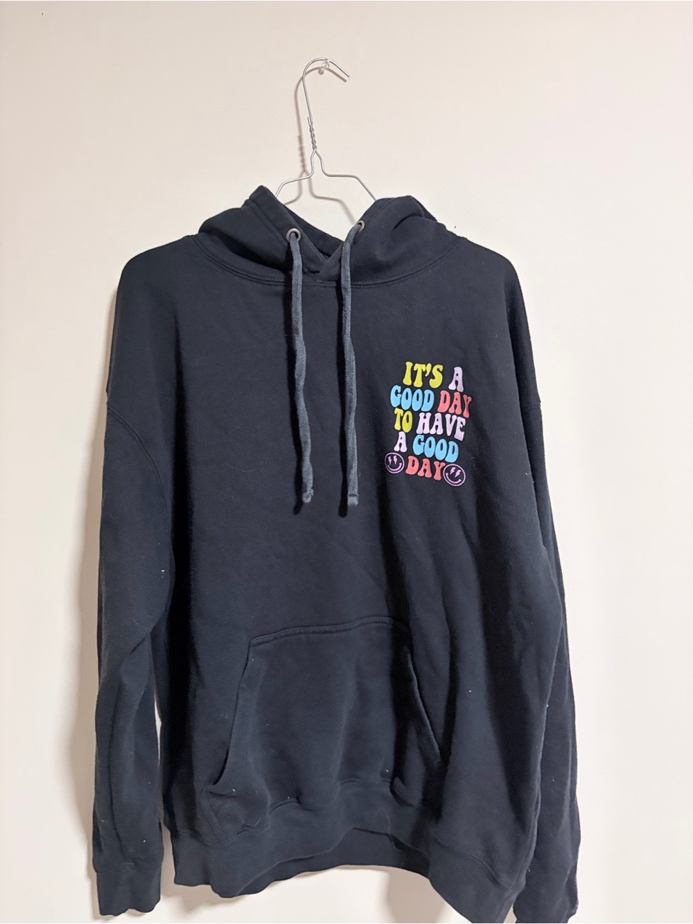 Black Graphic Hoodie - "It's a Good Day to have a Good Day"